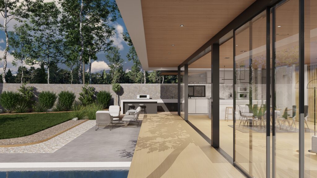 Perspective view Modern Architecture